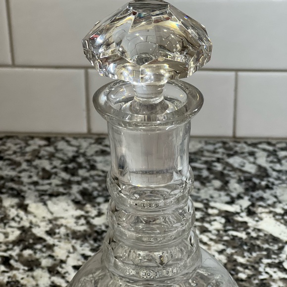 Tiffany & Co. Clear Decanter Name Etched Authentic No Box - Picture 4 of 10